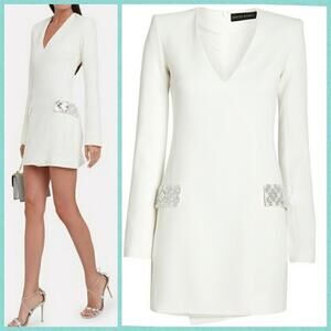David Koma Embellished Tailored Mini Dress